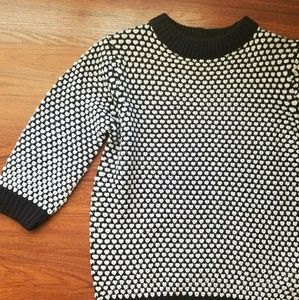 Black & White Fitted Sweater